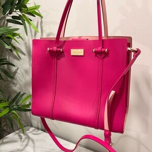 Kate Spade Pink Tote - excellent condition, barely used, 10.75” x 9” x 5”